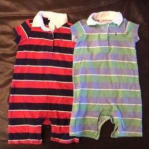 2 Ralph Lauren Rompers size 9 months